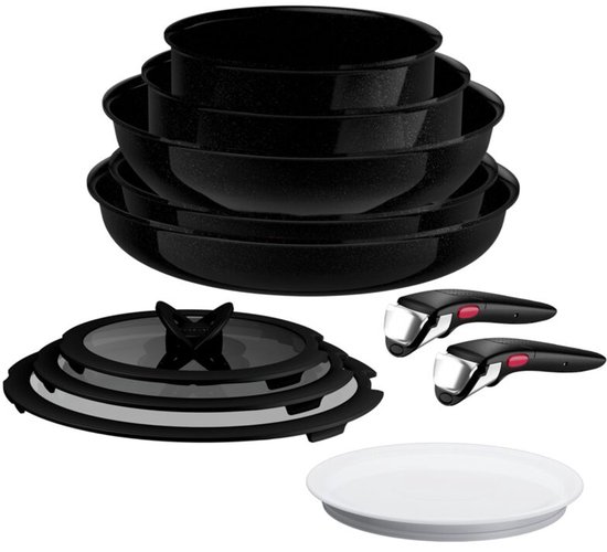 Tefal Ingenio Excellence Ceram - Pannenset - 11-delig - Fusion Core - Inclusief Deksel - Handgrepen - PFAS vrij