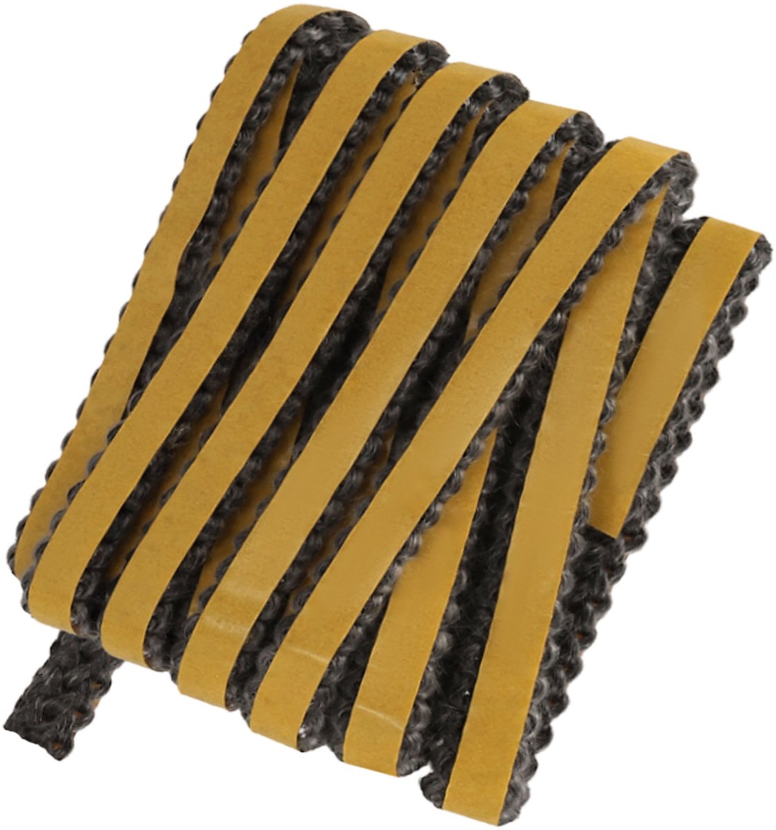 KOTARBAU® Kachelband, Kachelkoord, 10 x 4 mm, Ovenafdichtband, 2,5 m, Haardafdichting, Glasvezel, Zwart, Zelfklevende Glasvezel Touw, Hittebestendig Vuurvaste Deurpakking