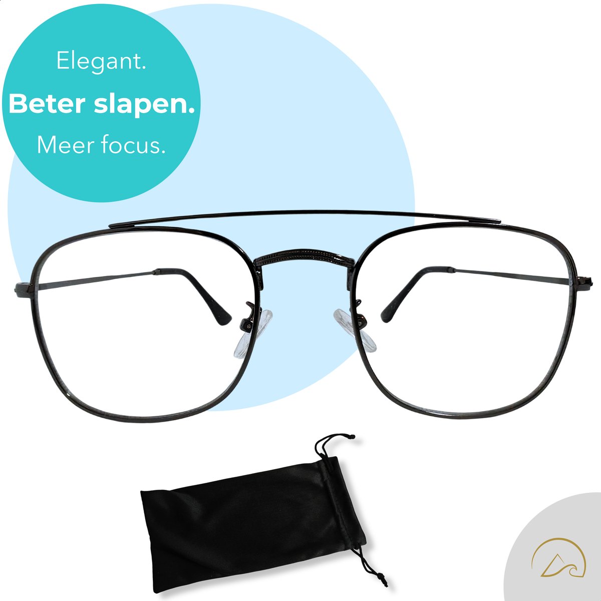 Altoura® Blauw Licht Bril - Zonder Sterkte - Gunkleurig - Geschikt voor dames/heren - Blue Light Glasses - Computerbril - Beeldschermbril - Computerbril