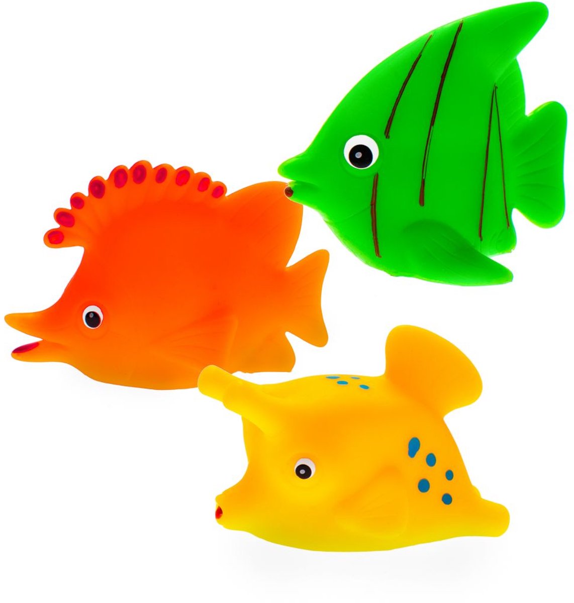 Mom's Care badspeelgoed vissen set - 3 stuks kleurrijk BPA-vrij.
