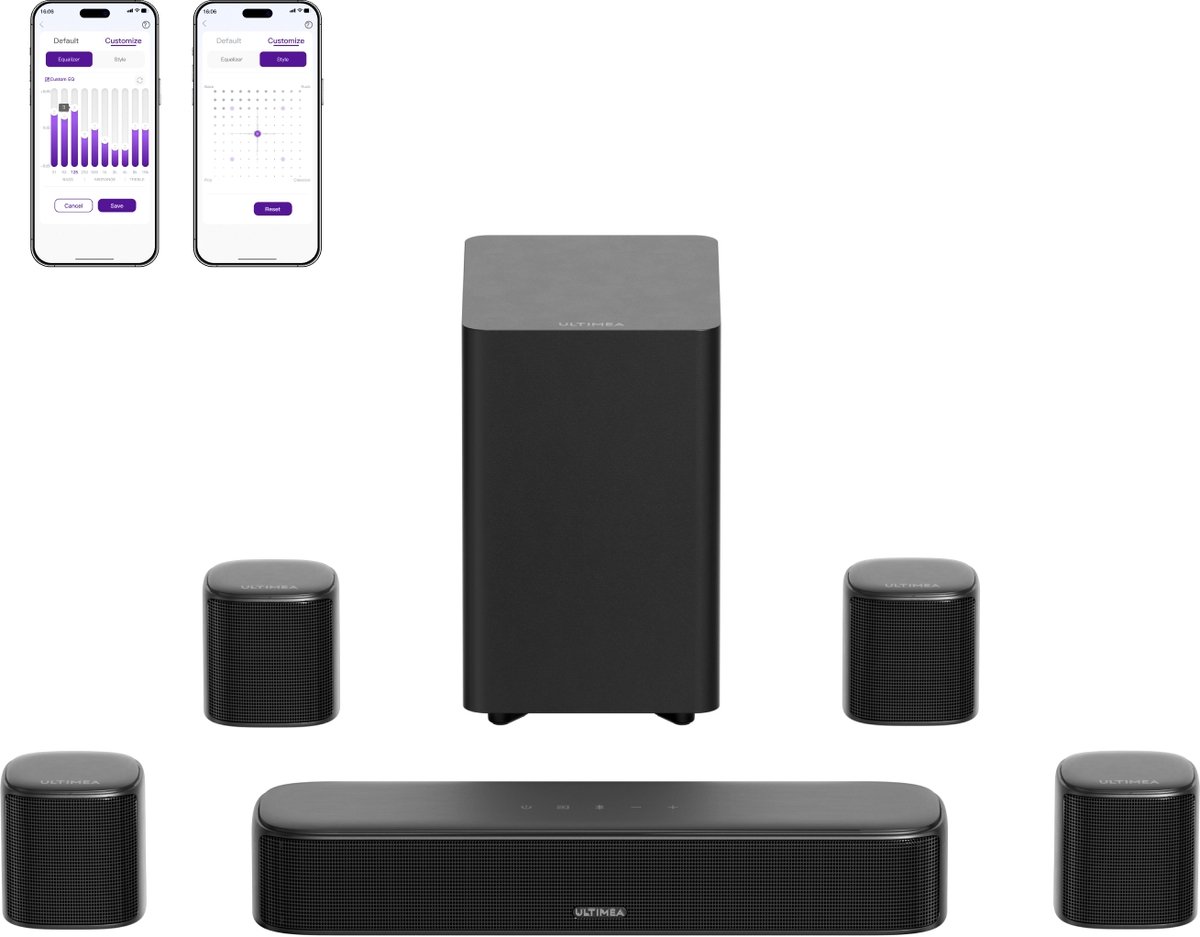 ULTIMEA Aura A40 - 7.1-kanaals Surround Soundbar voor TV met - ULTIMEA - €169,99