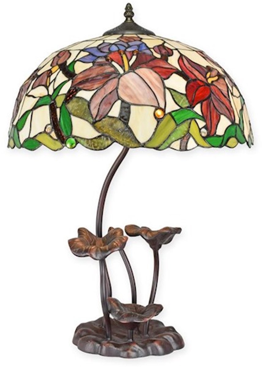 Tiffany stijl tafellamp 59,5 cm hoog