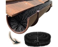 Lomera Dakgootborstel - Dakgootbeschermer - Dakgoot Egel - Gootbescherming - Gootborstel - Bladvanger Dakgoot - Dakgootbescherming - Dakgoot Filter - Dakgoot Bladvanger - Dakgoot Bladrooster