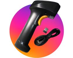 TeleBeni® JZ5500 PRO Draadloze Barcode scanner voor PC, Tablet, PDA, Telefoon of Laptop worden verbonden dmv. Bluetooth, USB kabel of USB Ontvanger beide meegeleverd. Perfect voor de meest voorkomende Barcodes en QR codes op diverse ondergronden.