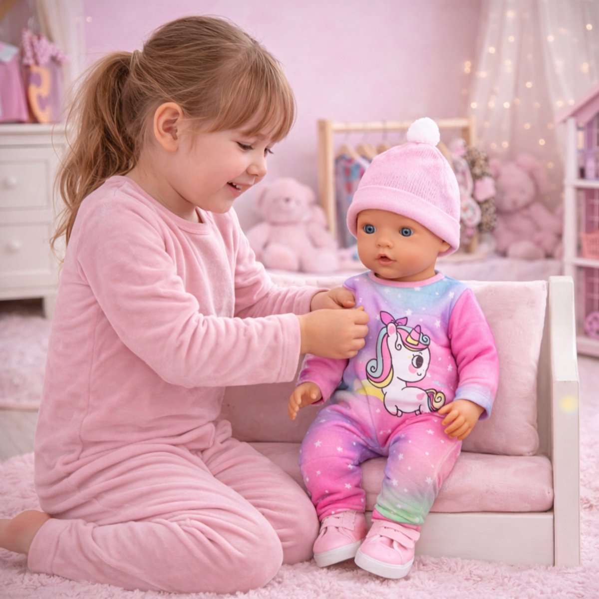Isa's Friends® - Poppenkleding - Kleertjes geschikt voor o.a. BABY born - 43 cm — afbeelding 2