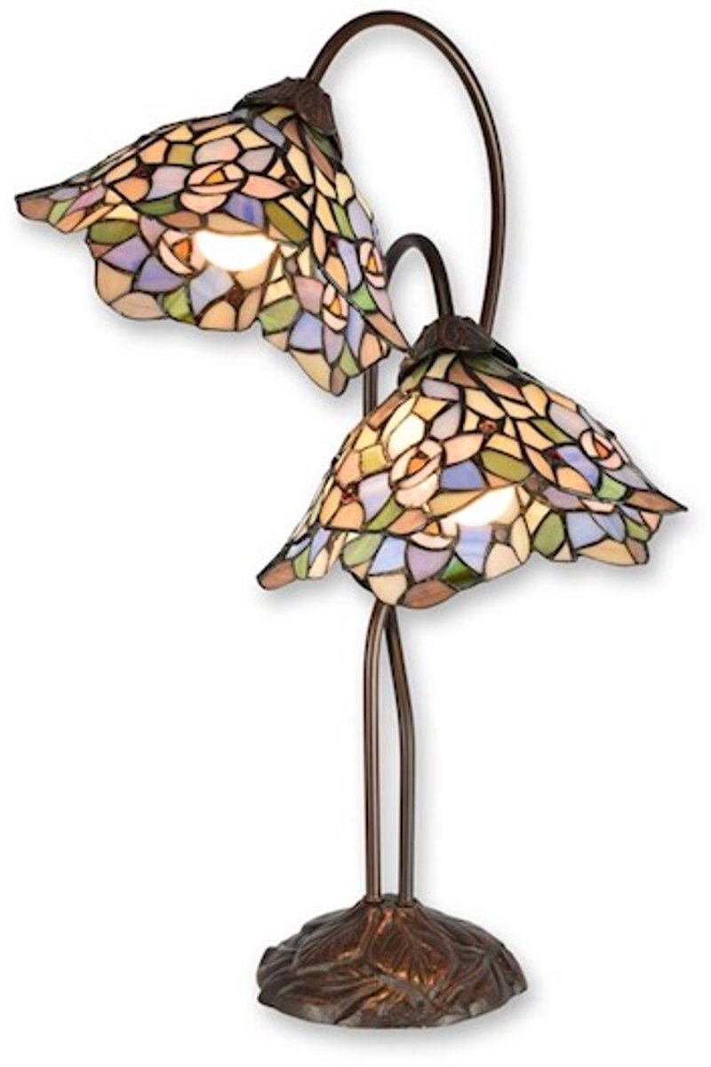 Tiffany stijl tafellamp 59 cm hoog