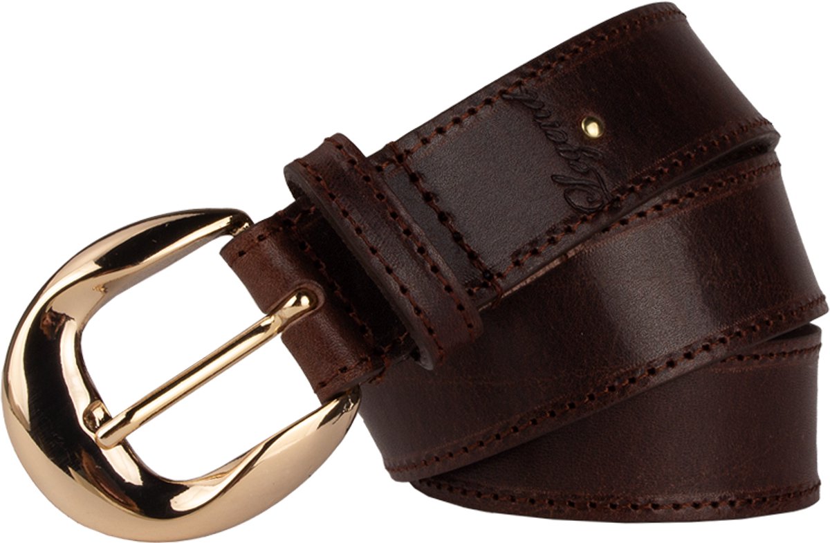Legend Dames - Leren riem - Bruin - 85cm