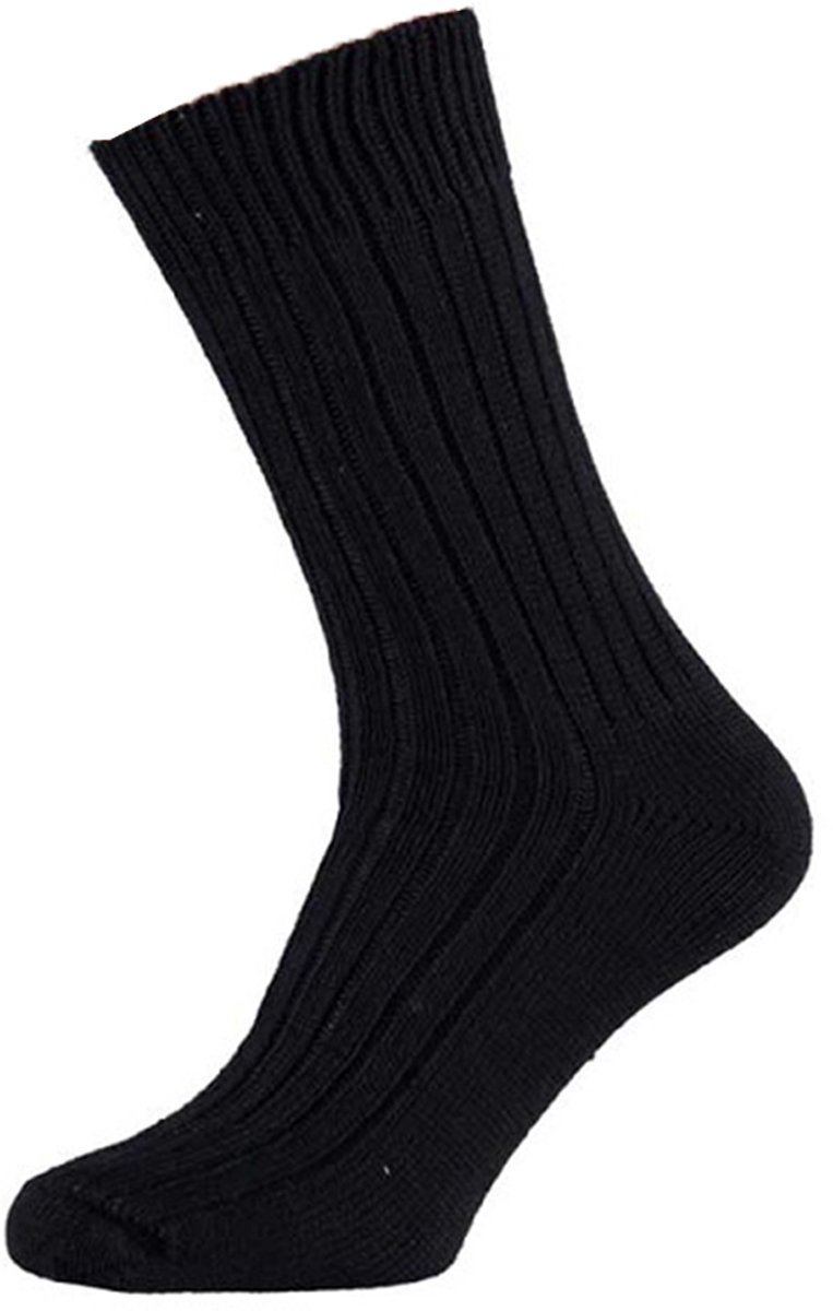 Angro - 3-Pack - Stevige Noorse Sokken - Merino Wol - Meraklon - Heren / Dames - donkergrijs - 42-45 - 125006000