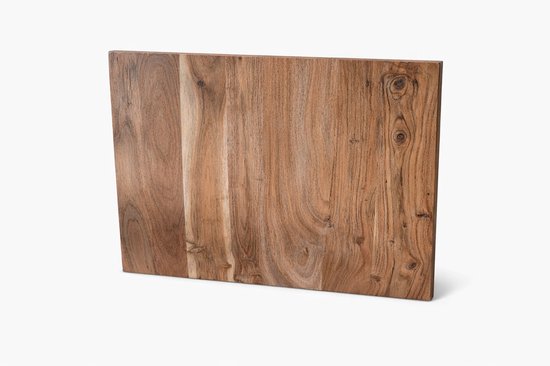 plateau de table - 70x70 cm - massif - bois d'acacia - travaillé - restaurant - bistro - restaurant - industriel - plateaux de table - 70x70x2,8 - cm