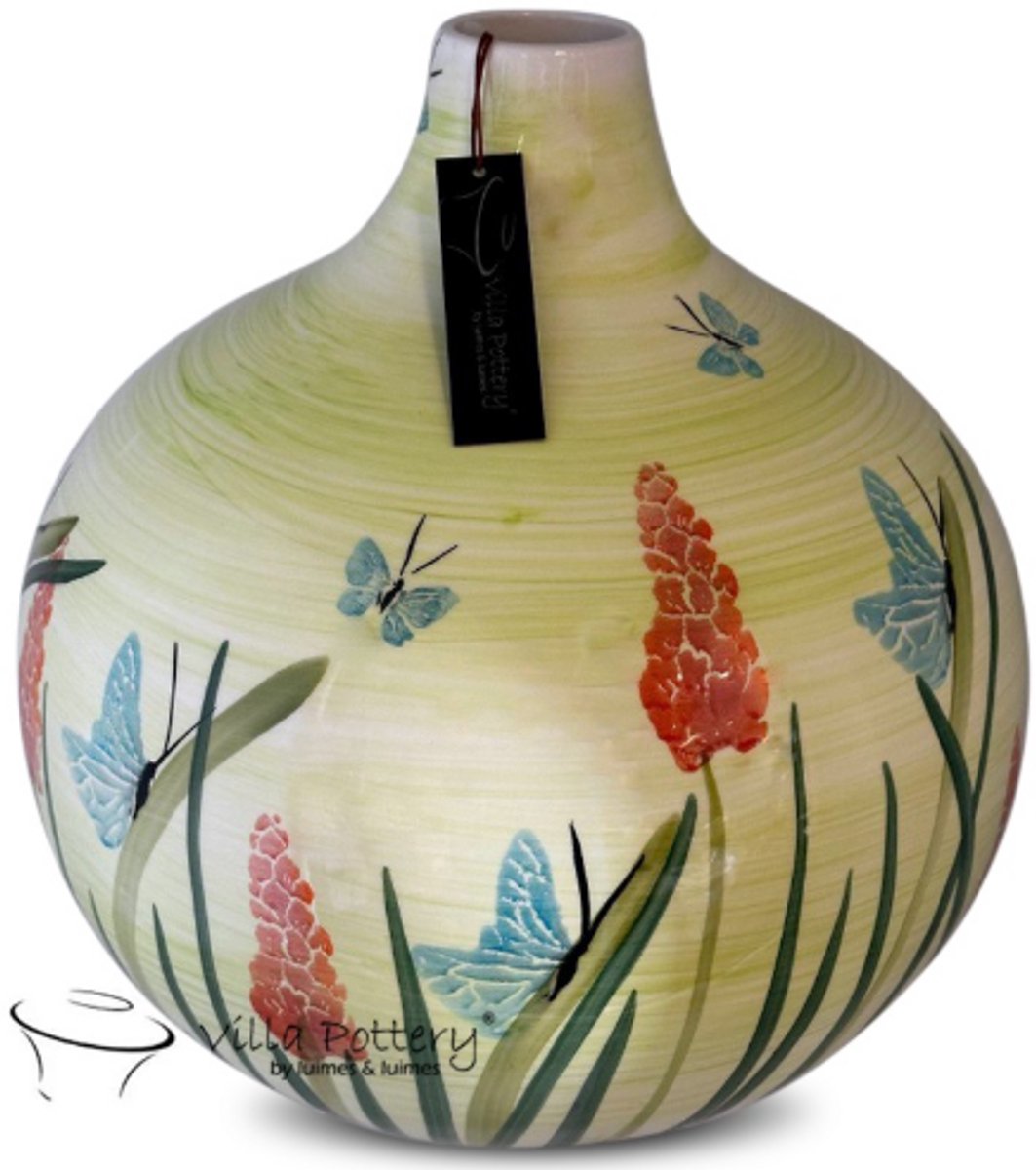 Villa Pottery Vaas - Villa Pottery - Woondecoratie - Keramiek - Decoratie - Quinn 2_3 Vaas Geel
