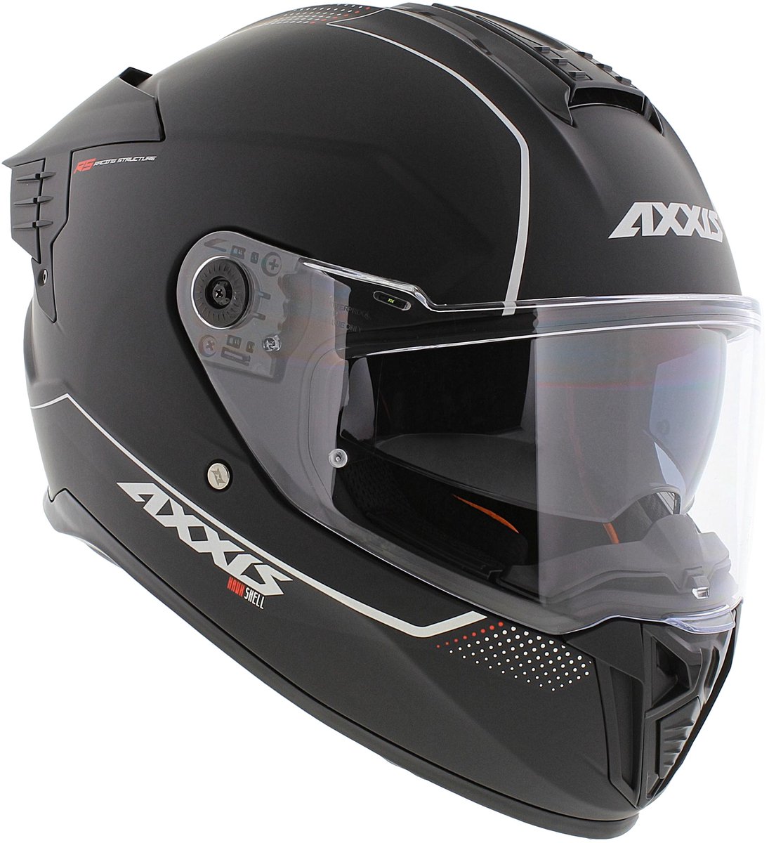 Axxis Hawk SV Evo Integraal helm solid mat zwart XL - Motorhelm / Brommerhelm