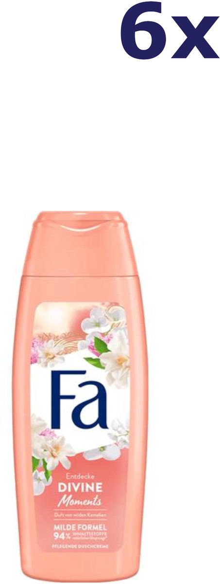 6x Fa douchegel 250ml Divine Moments