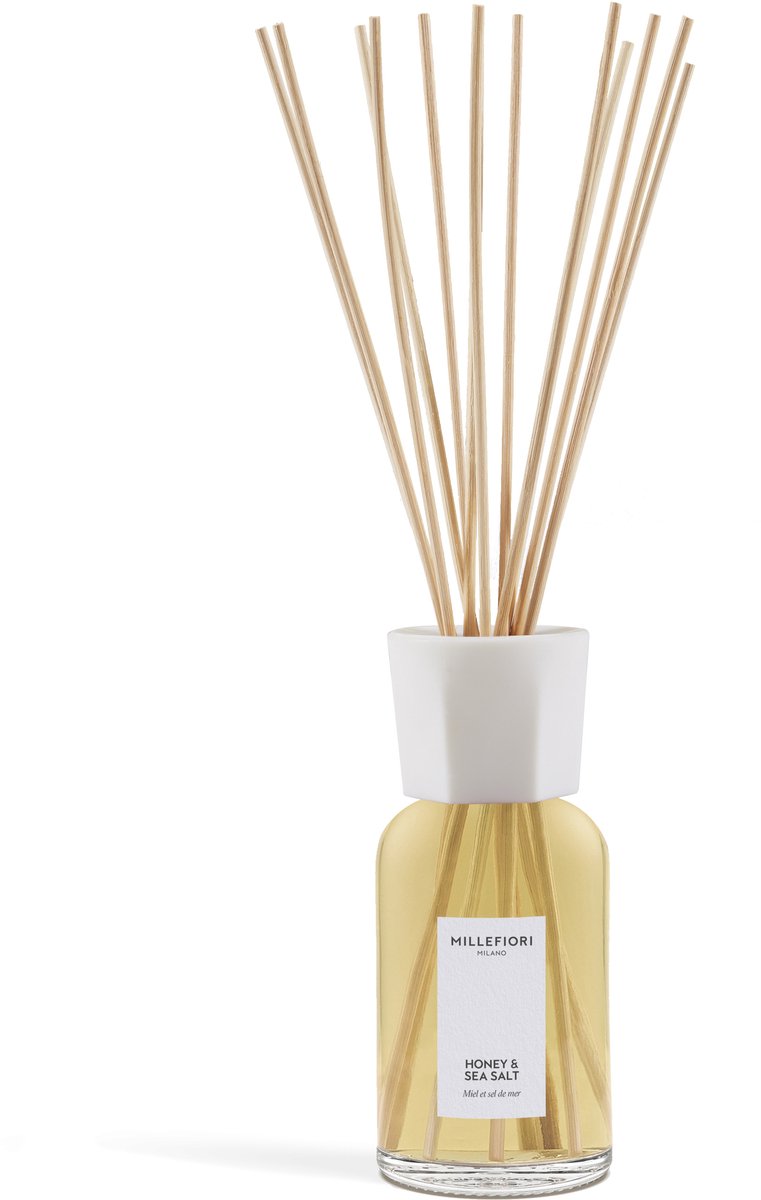 Millefiori Milano - Geurstokjes 500 ml - Honey & Sea Salt - 9 tot 12 maanden