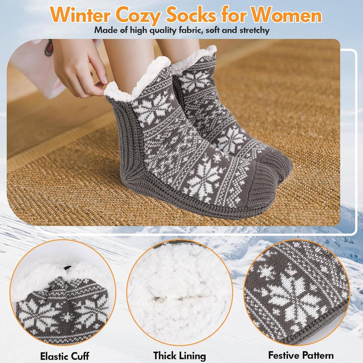 Elektrische Verwarmde Voetwarmers voor Winter - Zachte Pluche USB Voetwarmers met Antislip Zool — cadeau in Gadgets - foto 3