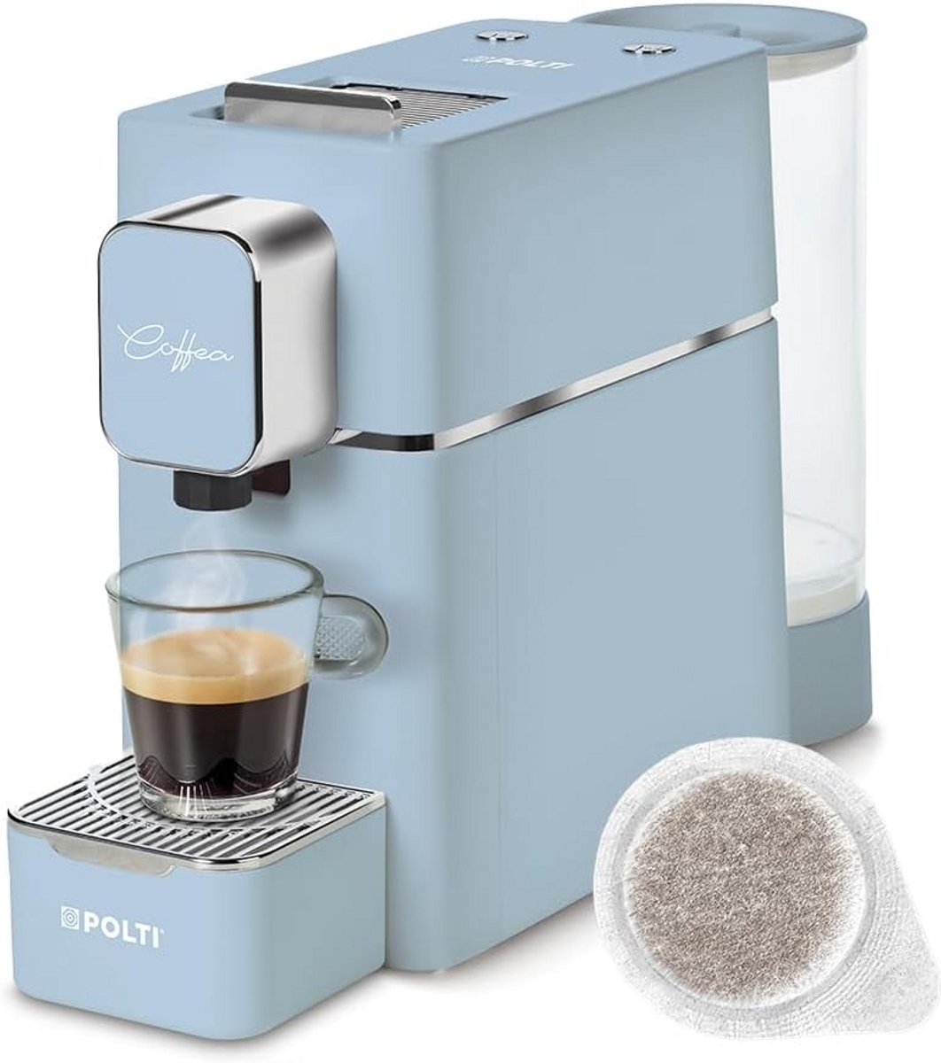 Compacte Espressomachine voor E.S.E. Pads - 19 Bar - Lichtblauw