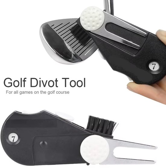 Actie4you® - Pitchfork Golf Accessoires - Teller - Borstel - Marker - 4 in 1 van Merkloos — afbeelding 2