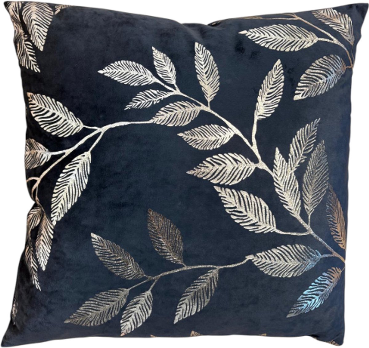 Sierkussen Como navy - 43x43 cm - Velvet - Velours
