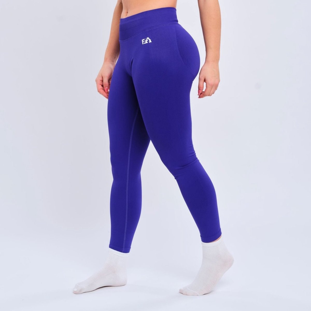Euphoria Sportlegging Dames - Sportkleding Dames - Sportbroek Dames - Yoga Broek Dames - Paars - Maat L