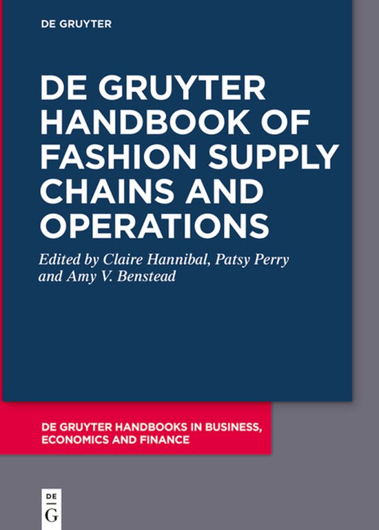 De Gruyter Handbook of Fashion Supply Chains and Operations - cover