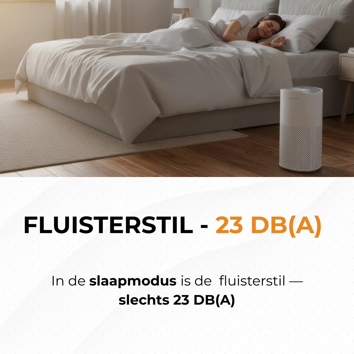 Evolar Luchtreiniger met 2x HEPA 13 Filter - CADR: 200m3/h - Air Purifier - Slaapmodus - Luchtkwaliteit Indicator - Pure4 — afbeelding 7
