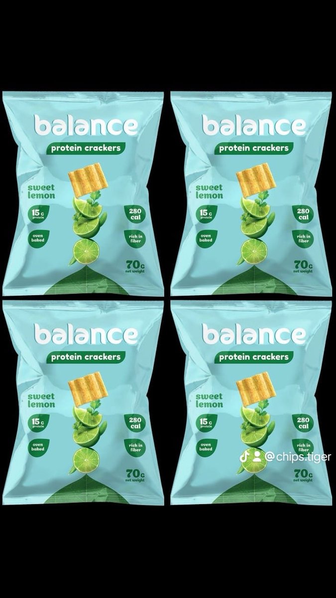 balance-tiger chips -protein 15 gram-geen olie-crackers -sweet lemon-bakedoven-10x70 gram