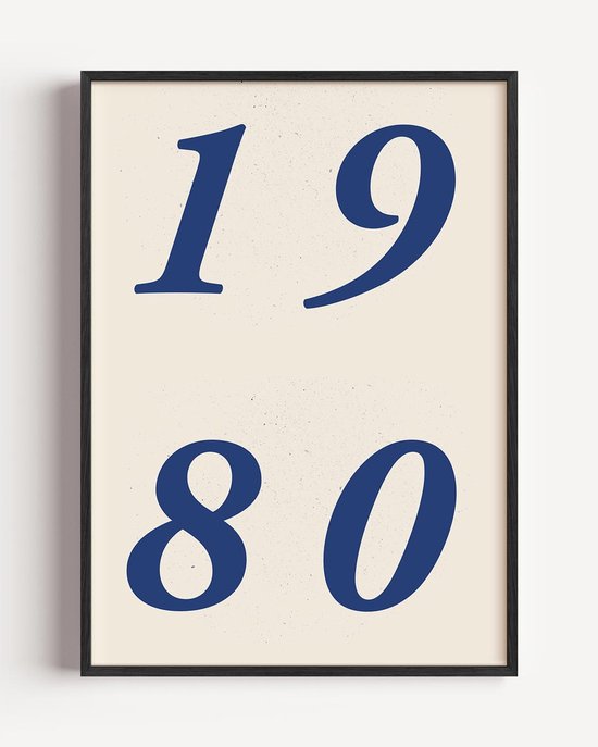 Retro 1980 Stijlvolle Kunstposter - Poster 100x150 cm - Sfeervolle Wanddecoratie voor Woonkamer & Slaapkamer - Premium papier - zonder lijst