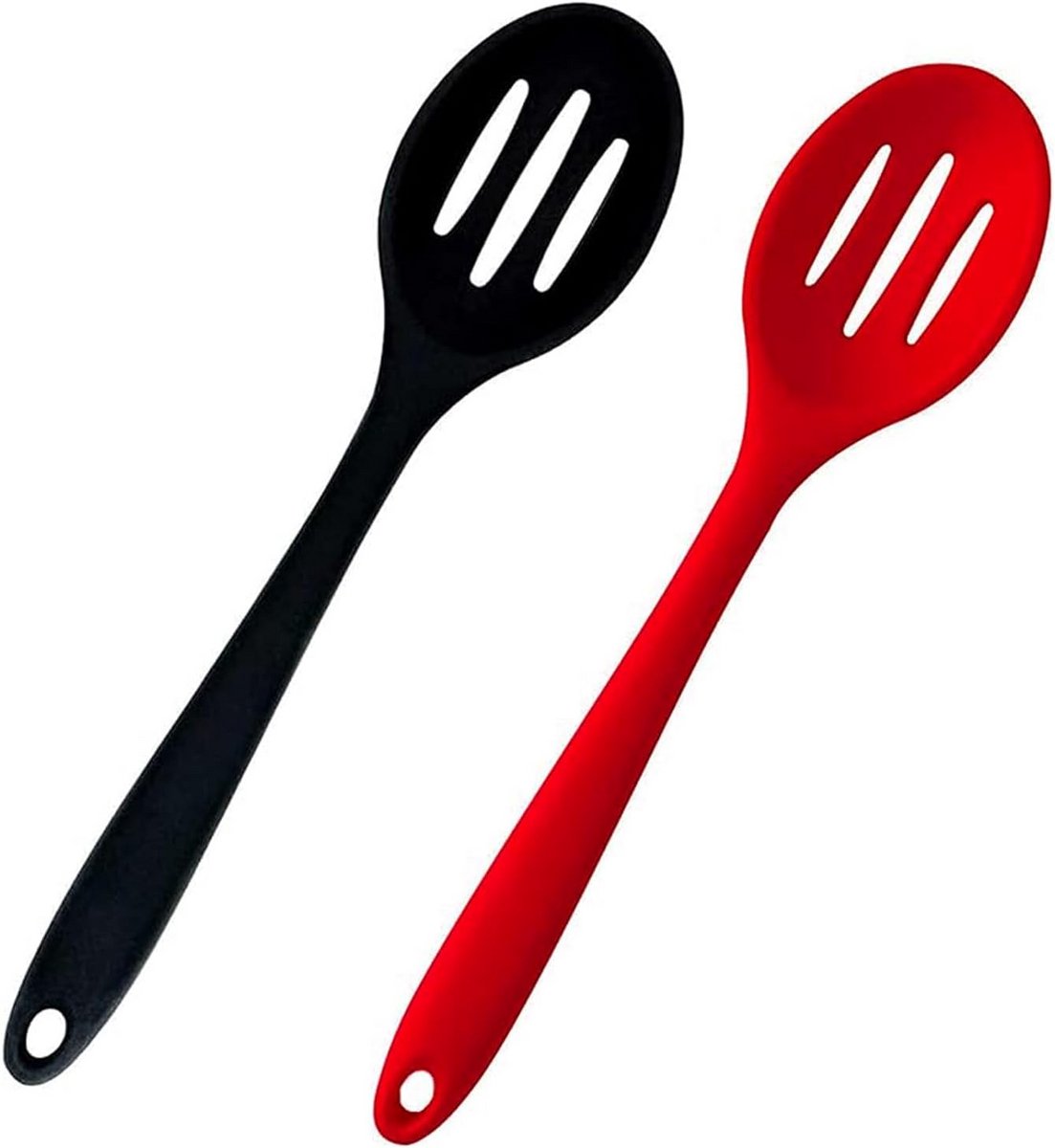 Set van 2 Siliconen Sleufclosele voor Koken en Serveren