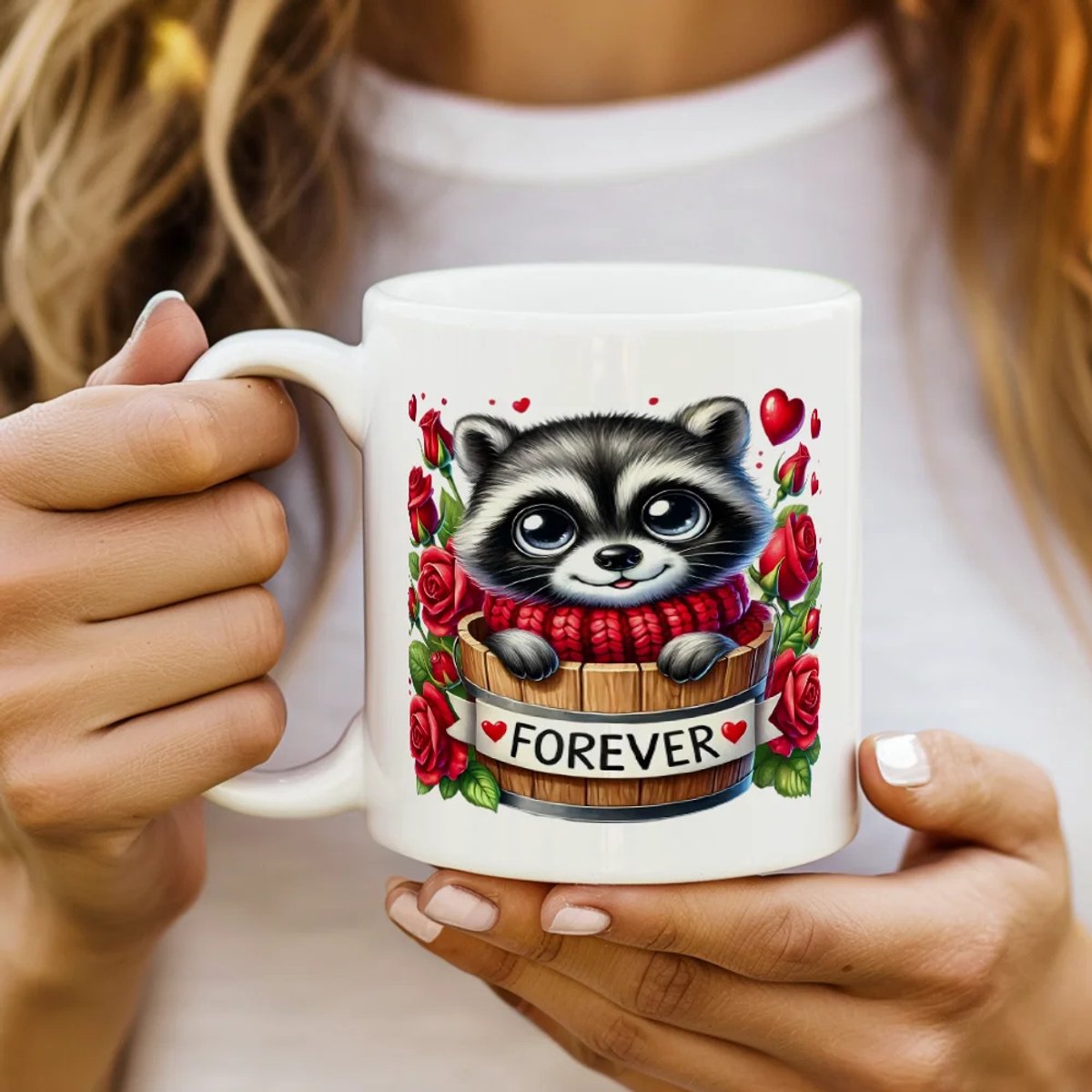 Valentijns Mok 300 ml – Keramische Koffiemok – Liefdevol Design – Cadeau voor Valentijnsdag