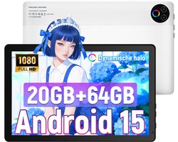 Hotlight A10 - Android 15 Tablet - 10.1 inch - 20(3+17)GB RAM/64GB ROM– 5000mAh - Wit