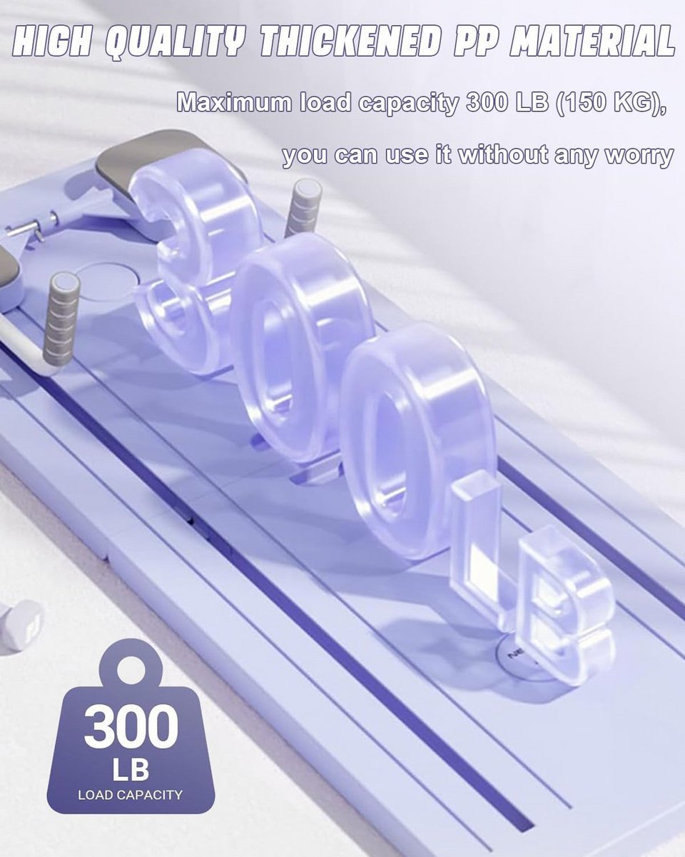 Opvouwbare Pilates Reformer Bank met - afbeelding 3