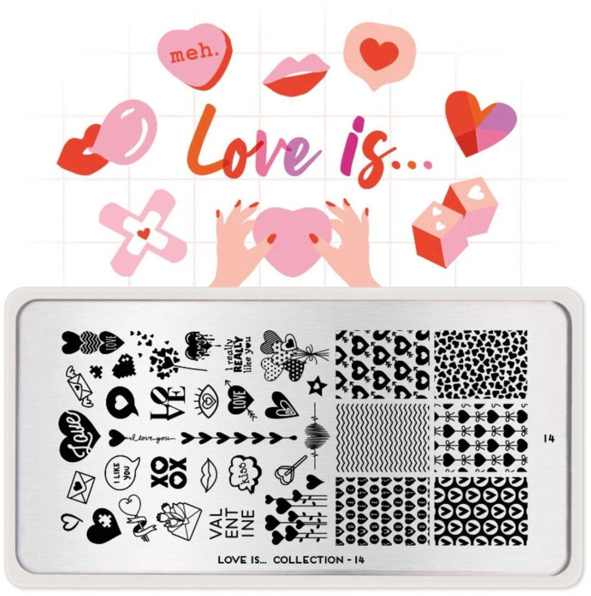 Love Is Stempelplaat 14