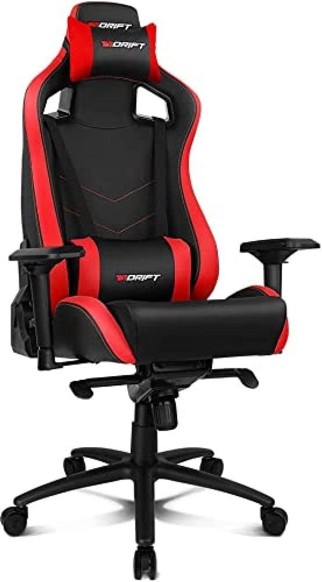 Ergonomische Gamingstoel - Verstelbare Stoel met Kunstleer en Lendensteun