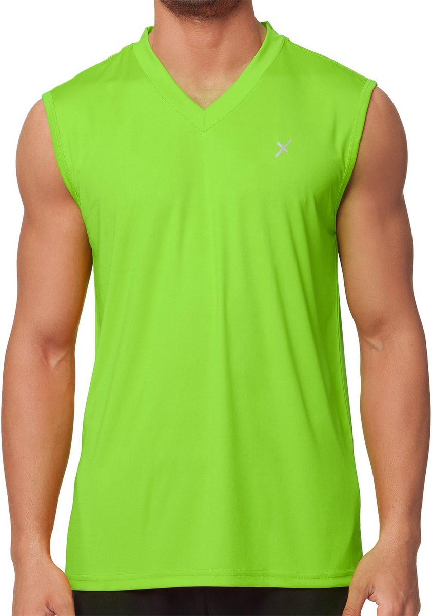 Functioneel Sportshirt voor Heren - Ademend en Sneldrogend Fitness Muscle Shirt