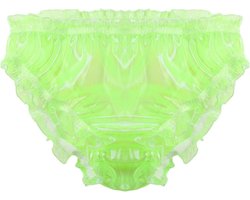 Transparante Heren Slips Kanten Bikinislipjes met Ruches