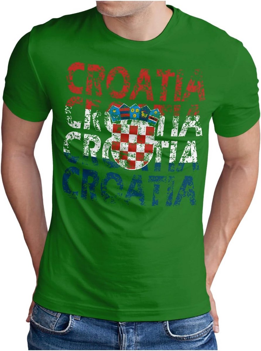 Heren T-shirt Kroatië Voetbal Shirt WK Sport Kwaliteit Katoen S-5XL