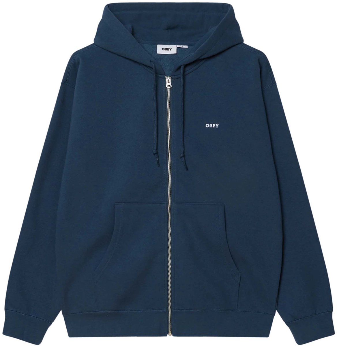 Felpa Obey Established Works Bold Zip Hood Ii Fleece - Fashion Wear - Volwassen