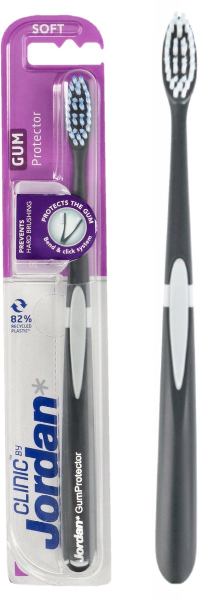 Jordan Clinic Gum Protector – Handtandenborstel – Zachte Borstels – Bend & Click – 1 stuk
