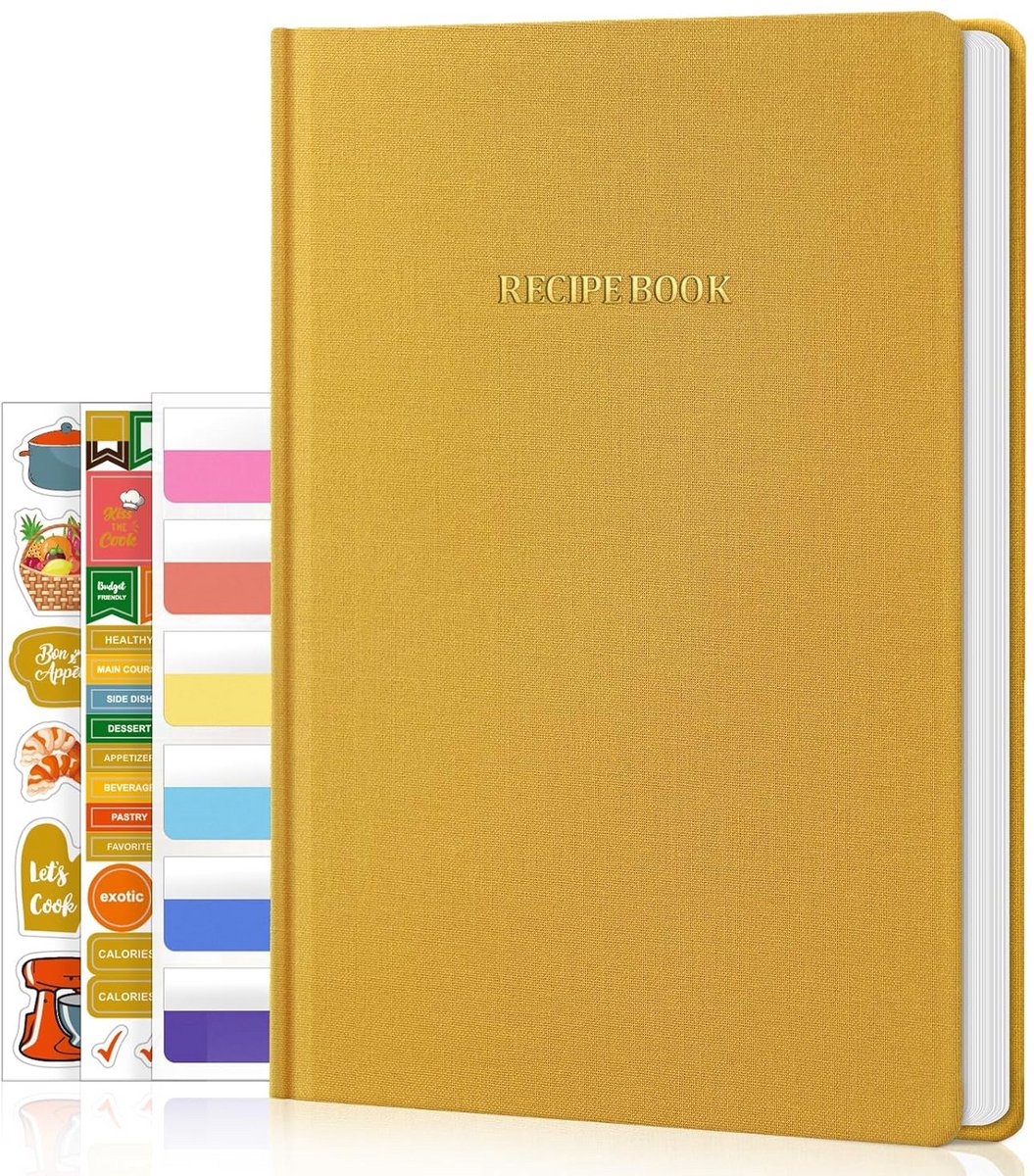 Blanco Receptenboek om Uw Eigen Kookcreaties in te Schrijven - Harde Kaft