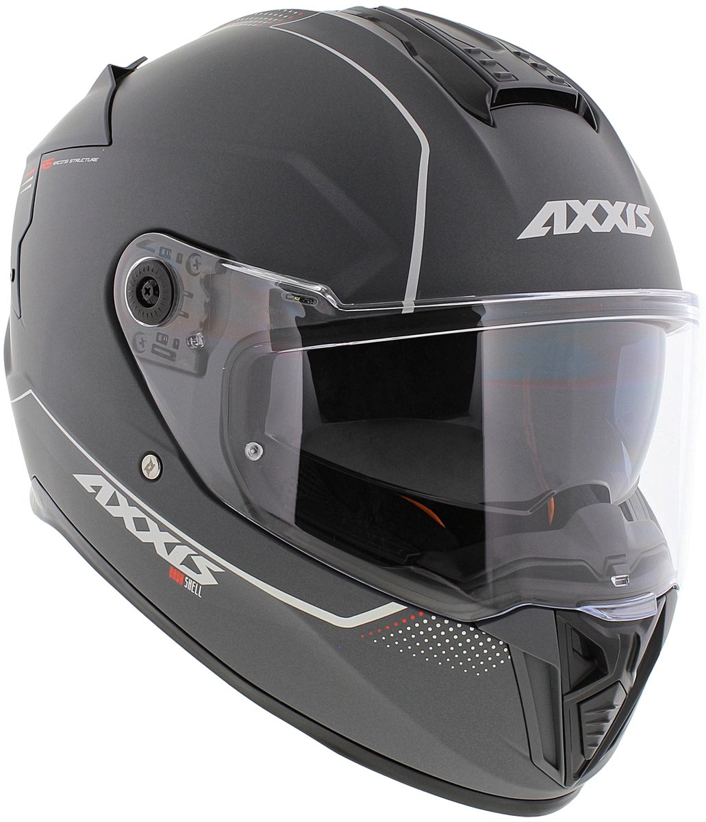 Axxis Hawk SV Integraal helm solid mat titanium