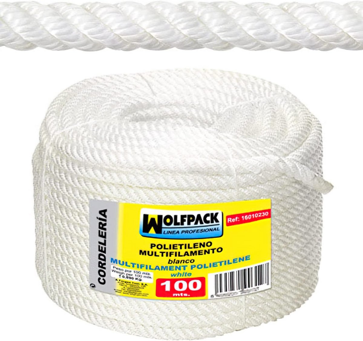 Sterk Polypropyleen Multifilament Touw 100 Meter x 6 mm
