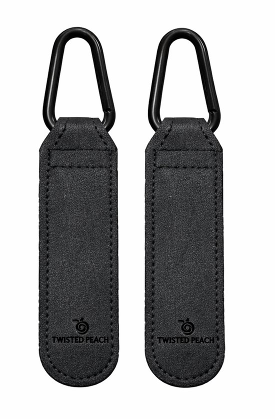 Twisted Peach - Kinderwagen tassenhaak - Zwart - Set van 2 - Buggy haak - Extra stevig - Universele haak van Merkloos — afbeelding 2