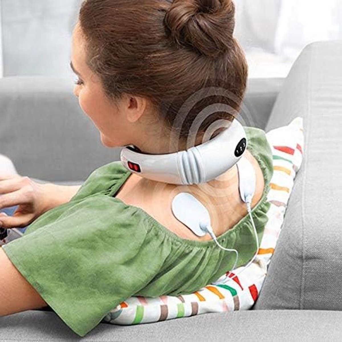 Elektrisch Nek- en Rugmassageapparaat met Impulsmassage voor Spierontspanning