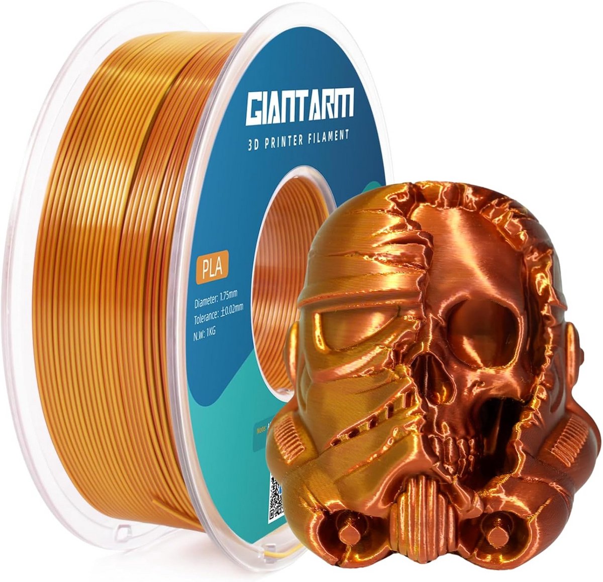 Dubbelkleurig Zijde PLA Filament 1.75mm - 1kg Spoel - Glanzend Kleurwisselend 3D Printer Materiaal