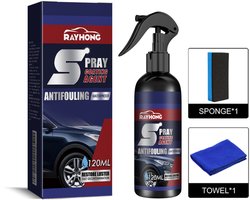 TLVX Car Nano Coating Spray 120ML Incl. Microvezeldoek en Spons / Ceramic Sealing / Auto Polish / Poetsmiddel / Nano Glans Coating / Lichte Krassen Verwijderen / Wax / Reinigen / Cleaning / Vuilafstotend / Waterafstotend / Langdurige bescherming