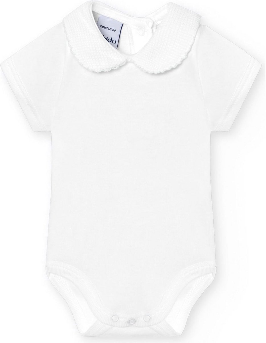 Uniseks Baby Body Korte Mouw 100% Katoen Piqué Kraag Comfortabel
