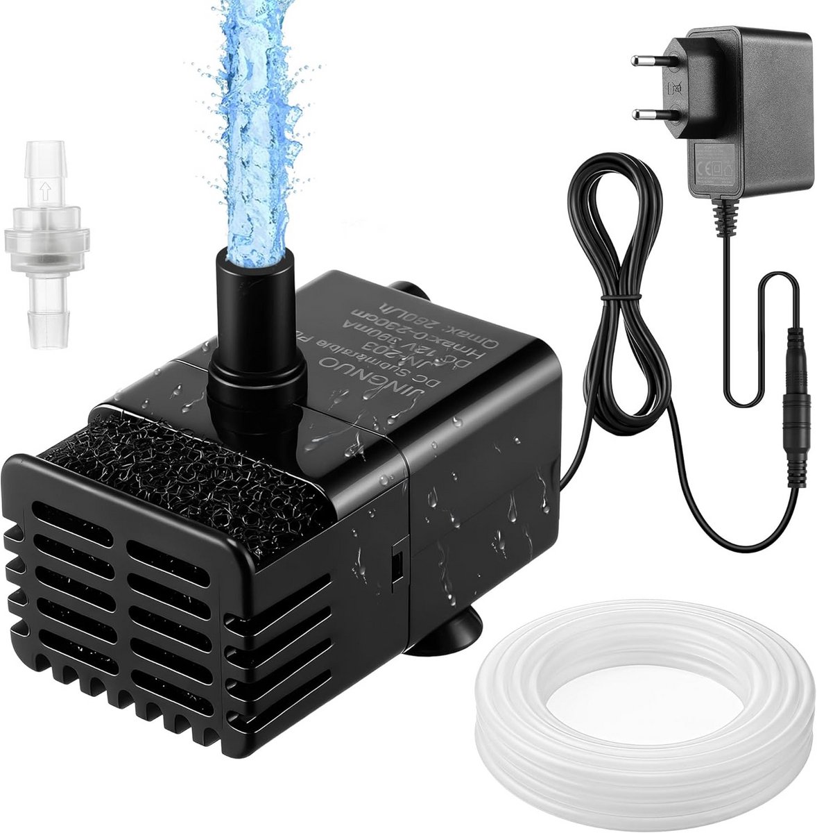 Automatische Mini Dompelpomp met Watersensor – Stil en Krachtig voor Airco, Ontvochtiger en Kelder