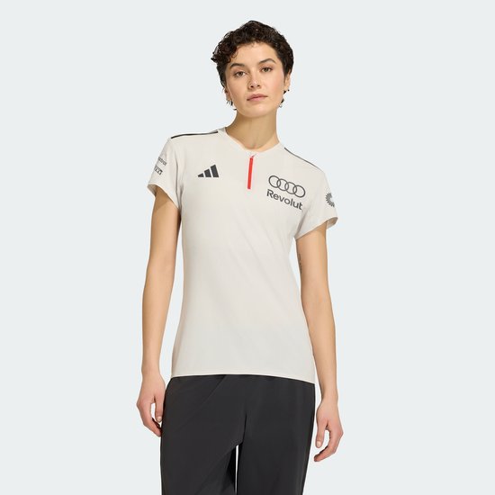 Adidas Performance Audi Revolut F1 Team Engineers & Marketing Polo Met Korte Mouwen - Dames - Wit van Merkloos — afbeelding 3