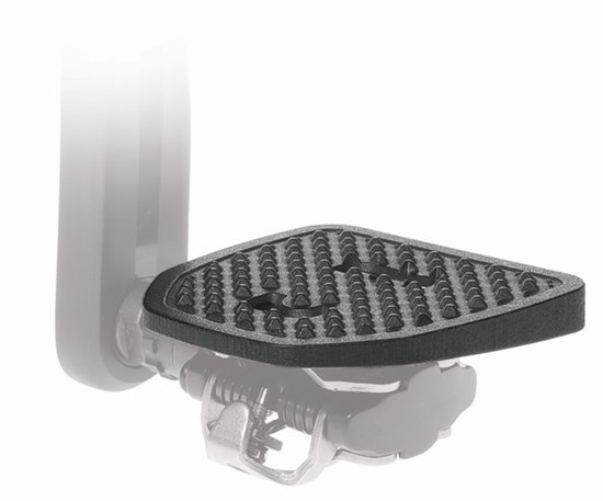 Pedal Plate SPDX | Adapter voor Shimano SPD en Look X-Track compatible klikpedalen | Met normale schoenen op je mountainbike | In 1 klik van klikpedaal naar vlak | Geen schoenplaatjes nodig | Voor comfort en veiligheid