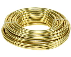 Aluminiumdraad 5mm 500g goud voor bloemisterij, knutselen en decoratie