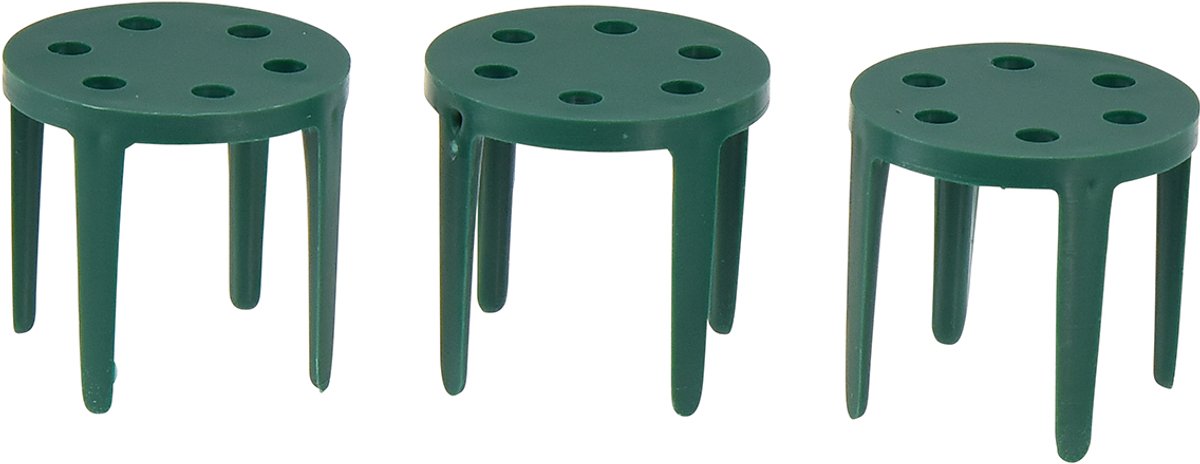 Pinhouder bloemstukhouder voor steekschuim groen 3cm 50 st, 50 Stück